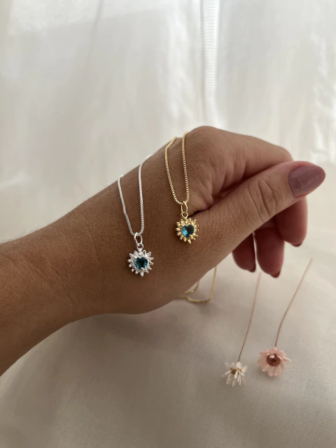 Colar Coração Zircônia na internet