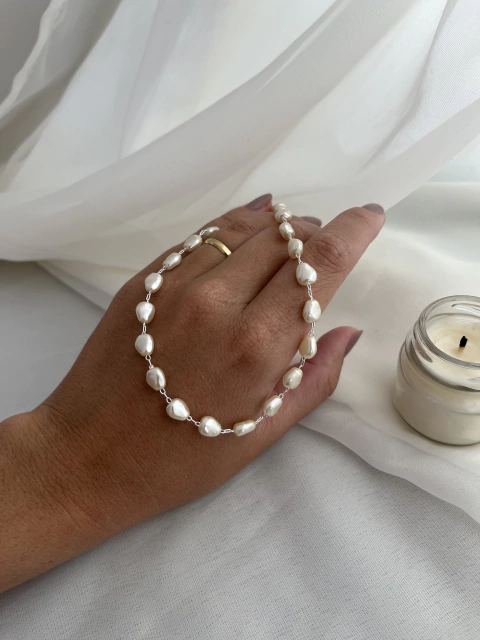 Choker Pérola Barroca