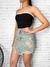 Mini Saia Jeans Vanessa na internet
