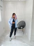 Camisa Over Lenon Azul na internet