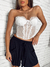 Corselet Bardot Branco na internet