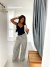 Calça Listrada Paradise Preta - Seja Fancy | Moda Feminina