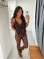 Bata Bordada Ludmila Marrom - loja online