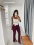 Calça Flare Lilian Bordô - comprar online