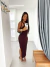 Vestido Transpassado Daniele Marrom