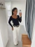 Blusa Cinta Aline Preta - Seja Fancy | Moda Feminina