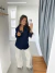Camisa Santorini Azul Marinho - Seja Fancy | Moda Feminina