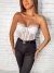 Corselet Bardot Branco - Seja Fancy | Moda Feminina