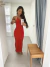Vestido Cássia Vermelho - loja online