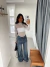Imagem do Calça Wide Glow Jeans Escuro