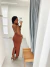 Vestido Kim Marrom - comprar online