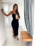 Vestido Transpassado Daniele Preto - comprar online