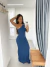 Vestido Longo Karen Modal Azul
