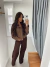 Calça Pantalona Gilda Marrom - comprar online
