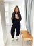 Conjunto Cotelê Preto