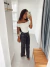 Calça Wide Leg Grafite - loja online