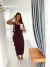 Vestido Transpassado Daniele Marrom - loja online