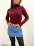 Blusa Tricot Basic França Bordô - Seja Fancy | Moda Feminina