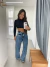 Calça Wide Leg Basic Marmorizada na internet