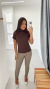 Blusa Isadora Marrom - comprar online