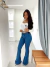 Calça Flare Virgínia Jeans Escuro - comprar online