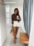 Short de Alfaiataria Branco com Cinto - loja online