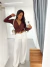 Blusa Transpassada Aline Marrom