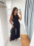 Macacão Pantalona Nara Preto - comprar online