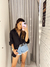 Camisa Sabrina Preta na internet