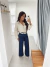 Calça Wide Leg Carbono