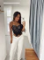 Corselet khloe Preto e Nude - comprar online