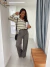 Imagem do Blusa Tricot Sandra Cinza/Manteiga