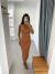 Vestido Caterine Marrom