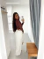 Blusa Transpassada Aline Marrom na internet
