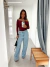 Blusa Luany Bordô - loja online