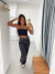 Calça Wide Leg Grafite - comprar online