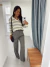 Blusa Tricot Sandra Cinza/Manteiga na internet