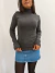 Blusa Tricot Basic França Chumbo