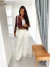 Blusa Transpassada Aline Marrom - comprar online