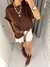 Maxi T-shirt Basic Chocolate - Seja Fancy | Moda Feminina