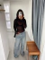 Calça Wide Glow Jeans Claro na internet
