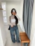 Calça Wide Glow Jeans Escuro - comprar online