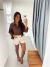 Short de Alfaiataria Bege com Cinto - loja online