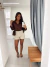 Short de Alfaiataria Bege com Cinto - comprar online