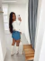 Short Saia Jeans Karen na internet