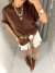 Maxi T-shirt Basic Chocolate - comprar online
