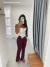 Calça Flare Lilian Bordô