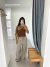 Calça Listrada Paradise Marrom - Seja Fancy | Moda Feminina