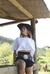 T-shirt Cropped Fancy Branco