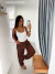 Calça Aladdin Liocel Marrom